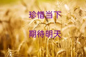 珍惜当下，期待明天！往后余生，愿你幸福图片
