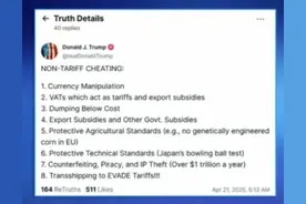 特朗普列举8项非关税“作弊”手段，并直接点名欧盟和日本图片