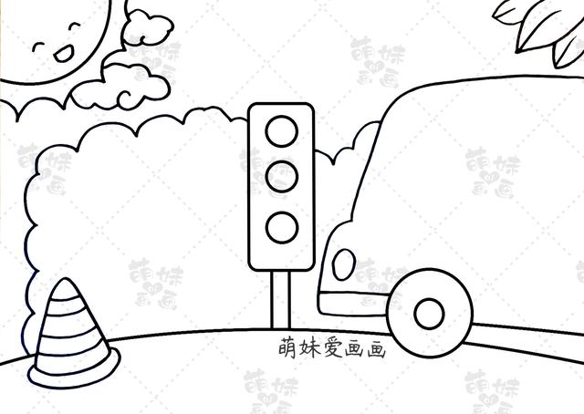 含文字内容的小学生2022交通安全手抄报模板合集，简单又漂亮