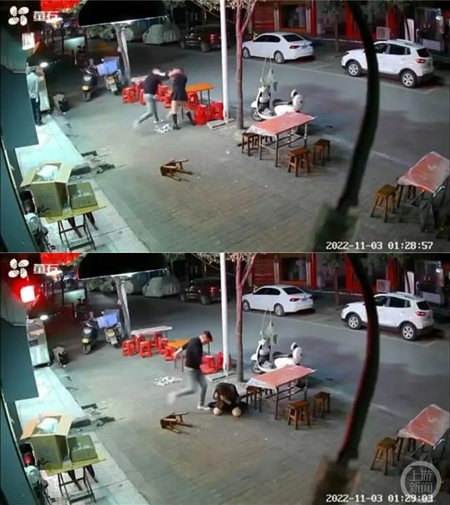 一男子汉大丈夫深夜餐饮店内猛扇女友耳光，监控暴光！警方转达