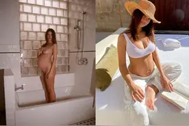 母亲节公开怀孕裸照！解构超模Emily Ratajkowski的10款性感孕妇装图片