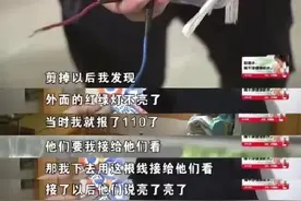 男子家中电费高得离谱，剪掉多出的一根线，红绿灯灭了……图片