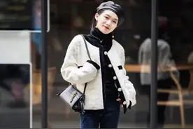 小个子穿搭合集，照搬照穿就很美，毛衣、大衣、羽绒服，足够温暖图片