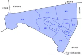深圳市福田区沙头街道社区分布地图图片