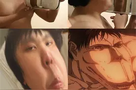 泰国小哥别出心裁的Cosplay，看着一副认真的模样，搞笑效果出众图片