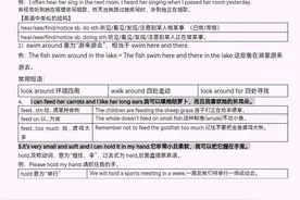 七下译林英语U8Pets知识点详解图片