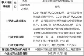百万罚单再现！上海华瑞银行因三项事由被罚115万图片