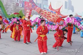 邯郸：曲周龙灯闹元宵 非遗文化进万家图片