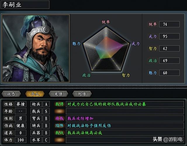 三国志11《真英雄》李唐武将总结 人多 活好 质量高 新手玩家们速来