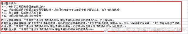统招专升本丨四川专升本对应本科高校汇总丨最新政策解读