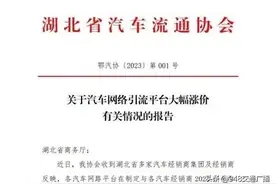 会员费涨幅高达90% 湖北省汽车流通协会抵制网络引流平台大幅涨价图片