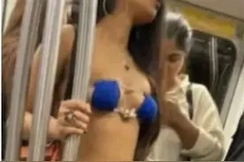 印度19岁女子穿比基尼搭乘地铁，网友：三哥的治安环境变好了？图片