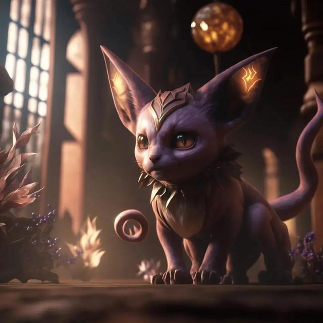 ai绘画宝可梦:太阳伊布篇