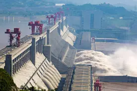 河南一水库曾放水赈灾，水位下降露河床，24条龙形兽得以重见天日图片