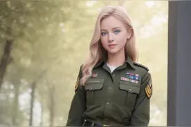 ai超真实魅力女兵图片