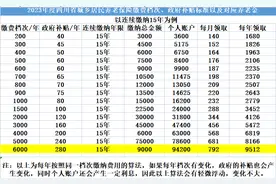 四川城乡居民养老保险最高档和灵活就业最低档哪个养老金多？图片