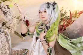 《原神》纳西妲cos，好有气质的小草神，太可爱啦！图片