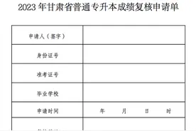 2023年甘肃省普通专升本统一考试成绩开始查询图片
