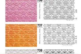 「钩编图解」200个经典的钩花图案，织服饰好用！（四）图片