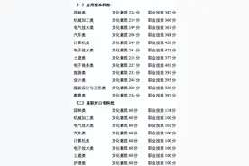 重庆市2022年高职分类考试招生中职类录取最低控制分数线公布图片