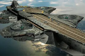 20世纪美国最疯狂的计划：5440吨的空中核航母，能飞行41天不落地图片