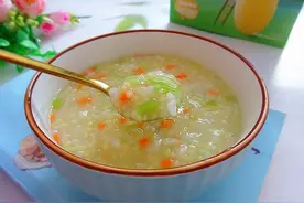 没胃口不想吃饭，就做这碗清香蔬菜粥，软滑营养很滋补，老少皆宜图片
