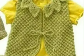 「针织作品」30款时尚的儿童背心和坎肩设计图片