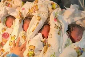 女子生下四胞胎儿子，丈夫连夜跑路，婆婆要把孩子送人图片