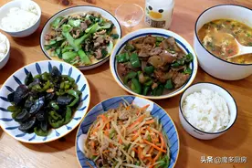 晒晒北京一家四口的家常饭菜，好吃好做，平安健康就是最大的福气图片