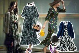 碎花连衣裙怎么穿不俗气？学会这3个穿搭小诀窍，时尚优雅显气质图片