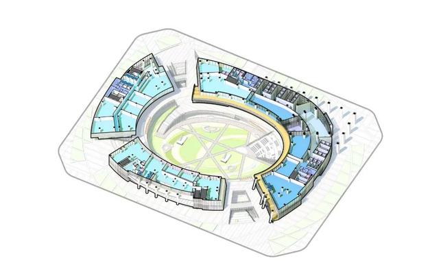 风之眼，LLA ‘成都高新万科中心’正在建设中