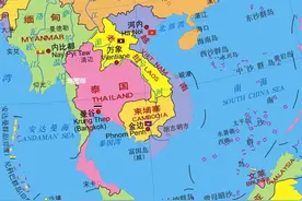 中南半岛有哪七个国家？看地图一目了然图片