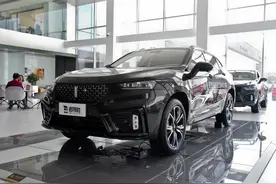 中型SUV，熏黑外观，配置不错，实拍WEY VV7图片