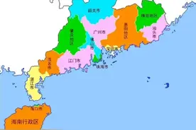 广东城市：1987年广东行政划分地图，当年中山还是佛山管辖！图片