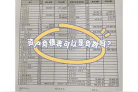 你以为资产负债表只有正数？这个可是80％的会计都不知道的秘密呢图片