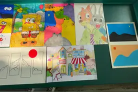 “童心童画”作业绘画展——白石咀小学图片