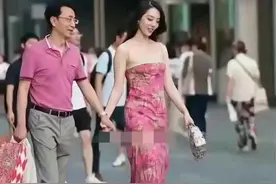 中石油领导带小三逛街被抓拍，系其下属，前后照片对比，判若两人图片