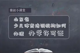 山东省的体育类校外培训机构如何办理办学许可证（上部）图片