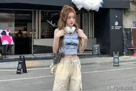 被上海女生的“工装裤”穿搭圈粉了，看着又瘦又时髦，照着穿准美图片