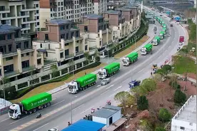 全国首组省际换电重卡干线运输项目正式启运图片
