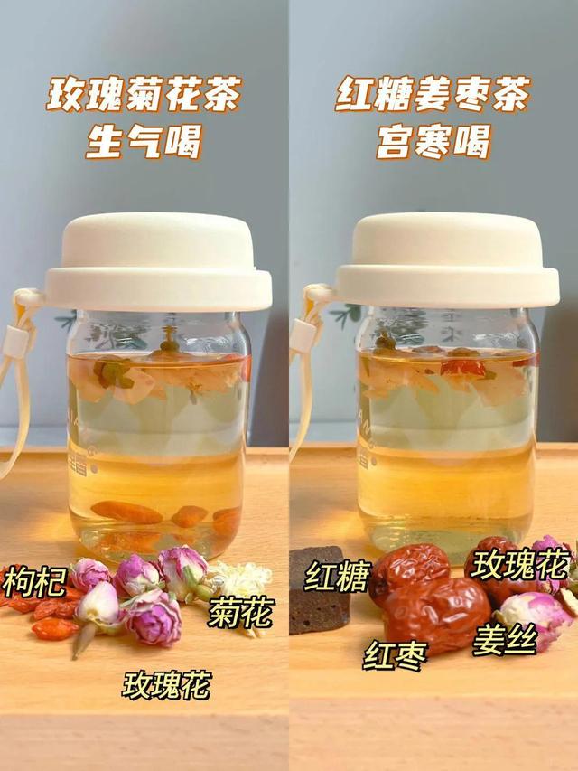 6款养生茶搭配|长痘/熬夜/脸黄/宫寒都喝起来！！