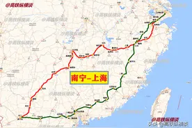 南宁至上海将有2条高铁通道,湘赣传统线路与粤闽新线路哪个快?图片