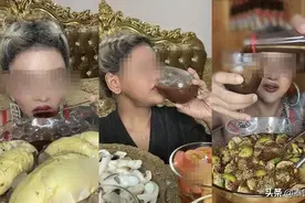 泰国网红为博眼球，直播豪饮臭鱼酱！网友：我吐了…..图片