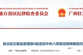 广西通报6起违反中央八项规定精神典型问题图片