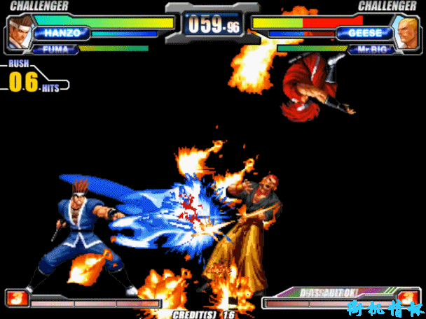 格斗游戏最无耻的画面，明明说好一对一，却强行变成群殴