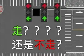 #新版交通信号灯#上下同时出现红、绿信号，应该这样走图片