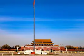 【北京 天安门广场国旗旗杆】图片