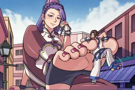 经典街机《拳皇》1P和2P一起摇大招，结果和想象的不一样图片