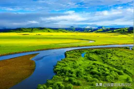 红原大草原辽阔壮美，自然景观独特，素有高原“金银滩”之称图片