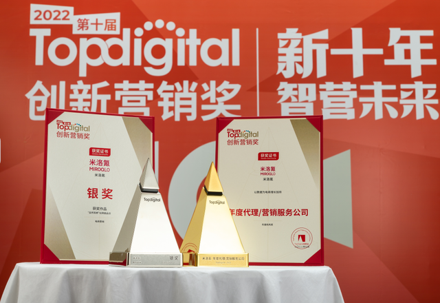喜讯 | 麦氪湃力子公司米洛氪斩获TopDigital创新营销双项大奖